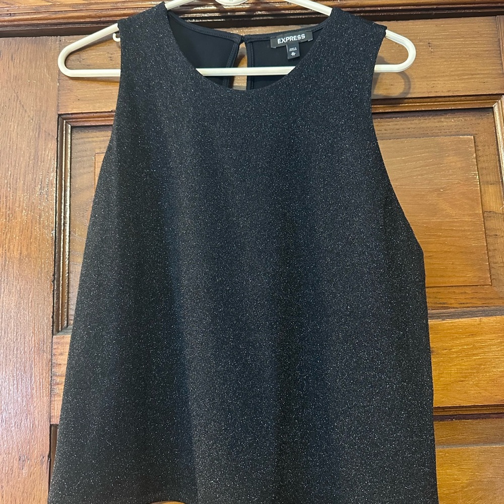 Black sparkle top